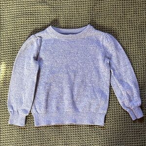 GAP Kids Heathered Blue Grey Crew Neck Sweater